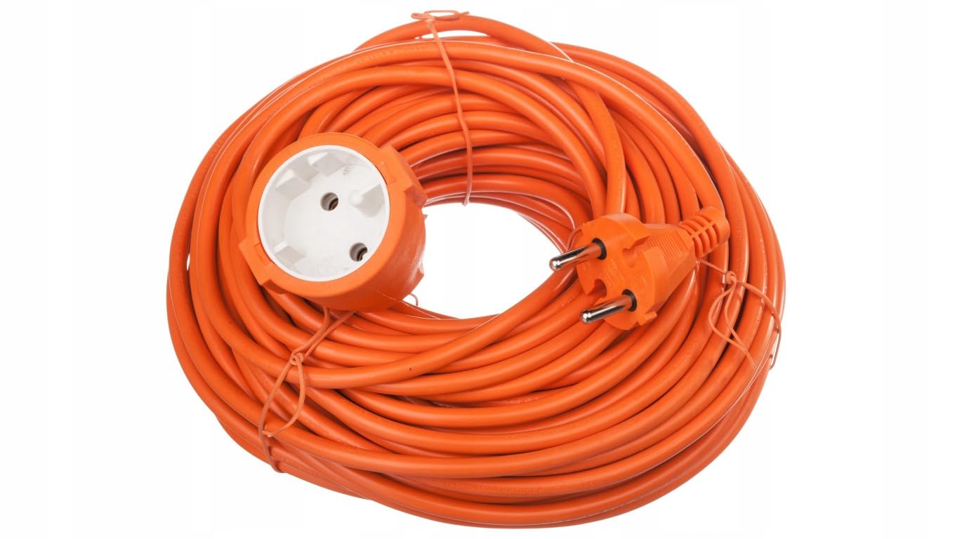 Câble rallonge d'extension 30 mètres pour 230 V Orange
