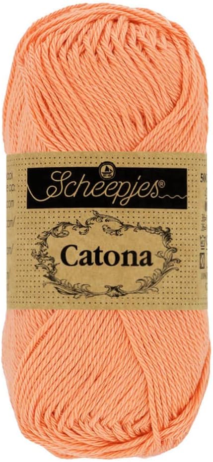 Scheepjes - Scheepjes Catona 524 Apricot Yarn - 1x10g
