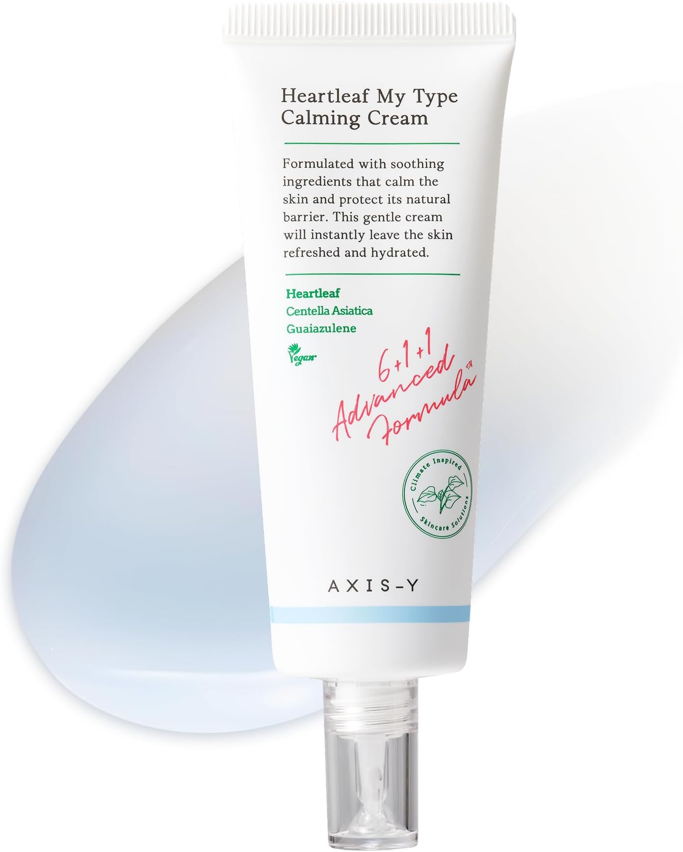 AXIS-Y Heartleaf My Type Calming Cream - Soothing, Redness Relief & Long Lasting Moisture Dewy Skin Daily Face Lotion - Vegan Korean Skin Care Moisturizer Face Cream - 60ml