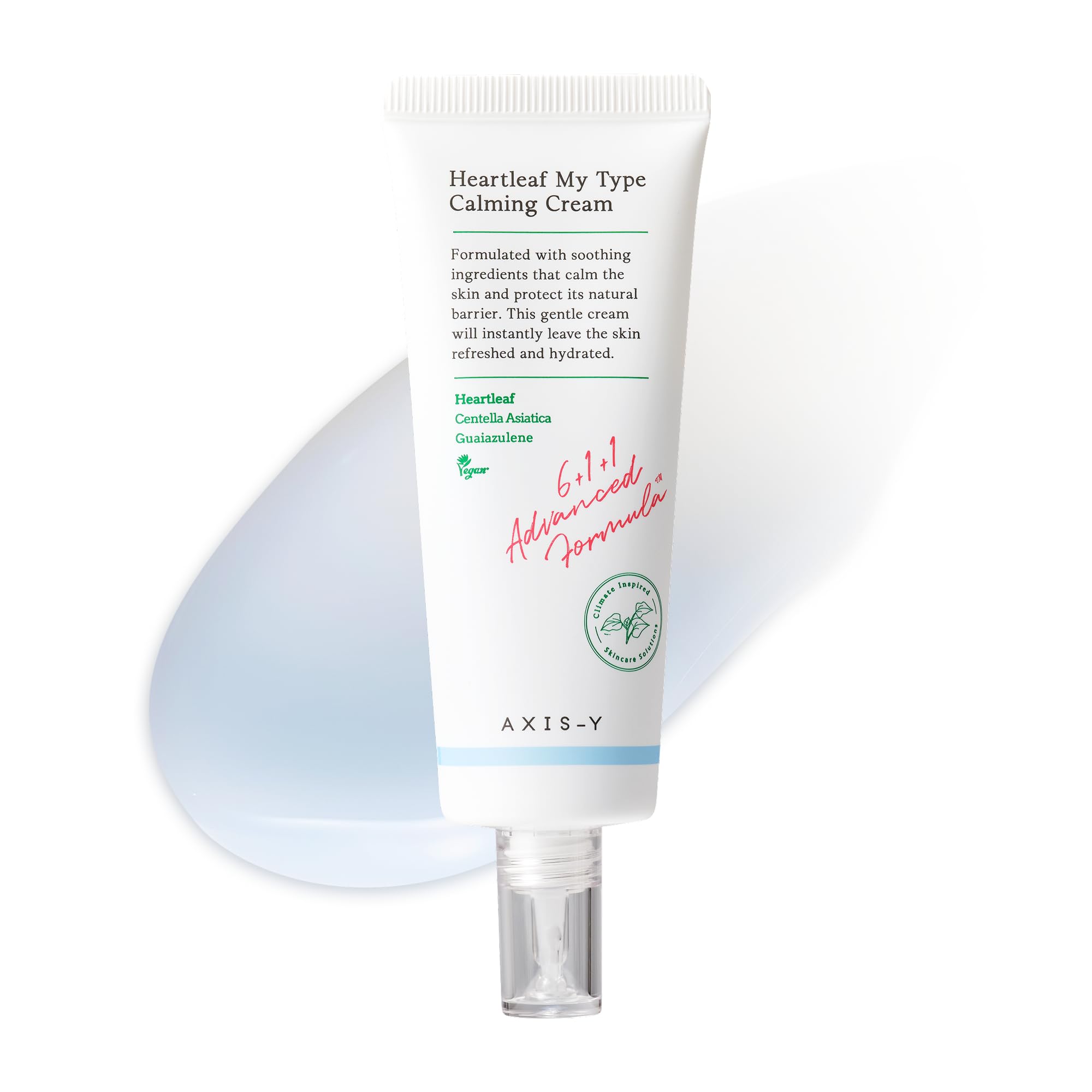 AXIS-Y Heartleaf My Type Calming Cream 60ml - Soothing, Redness Relief & Long Lasting Moisture Dewy Skin Daily Face Lotion - Vegan Korean Skin Care Moisturizer Face Cream - 2.02 fl. oz.