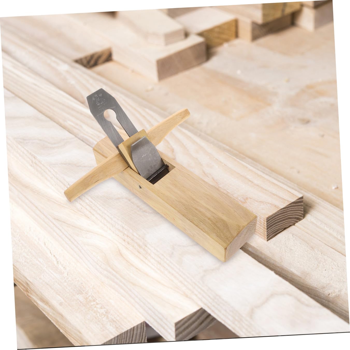 Langer Handhobel für Holzbearbeitung, Praktischer Flachbodenhobel | 1 Satz, Holz und Metallausführung, Handgeführte Bedienung, Stabilität und Sicherer Einsatz für Skulptur, Modellbau