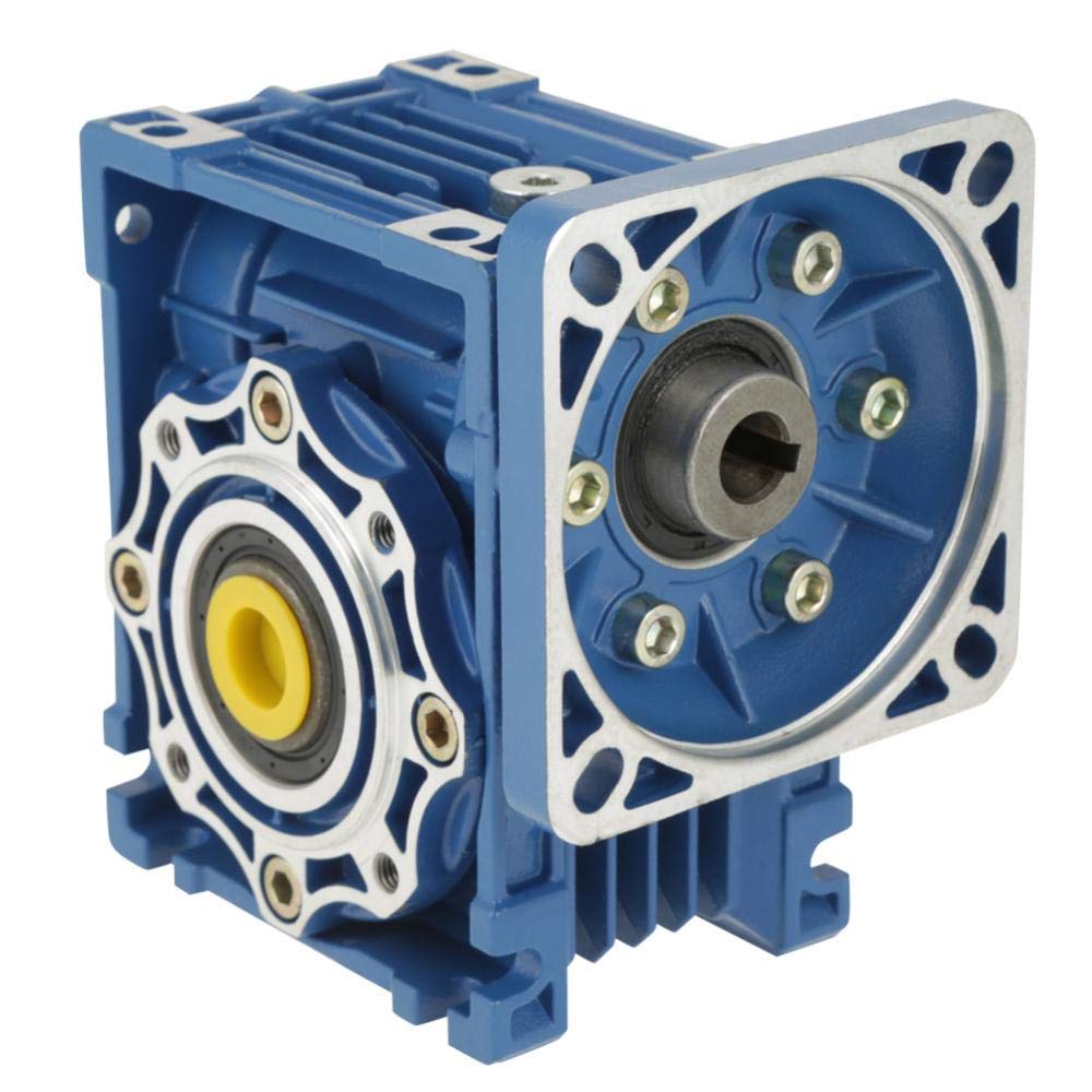 Moteur à engrenage à vis sans fin, CC 12V / 24V 120W RV40 Reduction15K Vitesse du moteur à engrenage à vis réglable CW/CCW avec réducteur de vitesse à blocage automatique (12V)