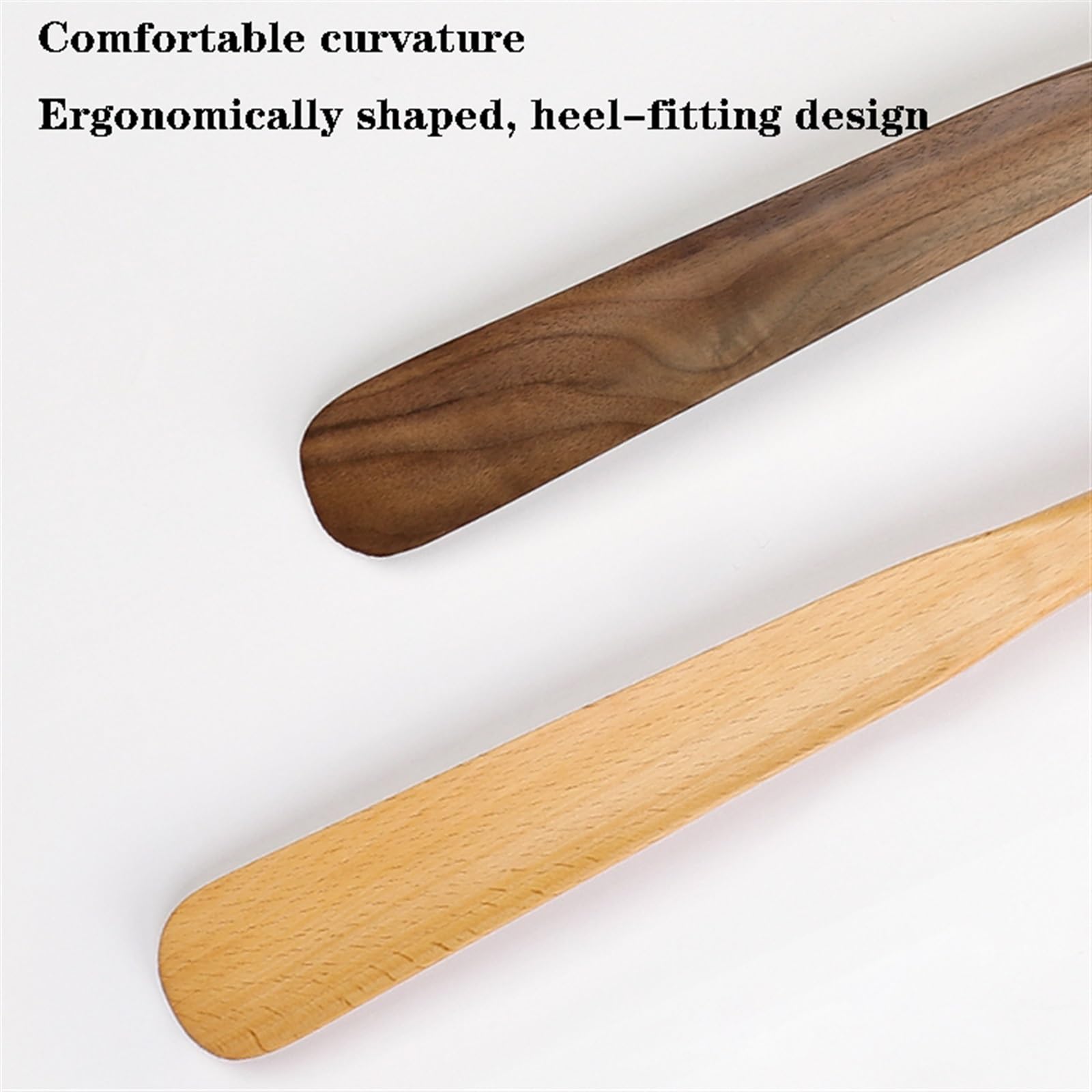 Calzador de metal y madera de mango largo, Ayudante de madera de 26 a 30 pulgadas, fácil de usar, for personas mayores y mujeres mayores.(75cm)