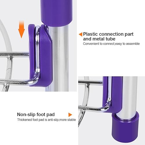 Miniatura 7 de Organizador de ollas, organizador de ollas y sartenes de 5 niveles para organización y almacenamiento de cocina, soportes ajustables para tapas de