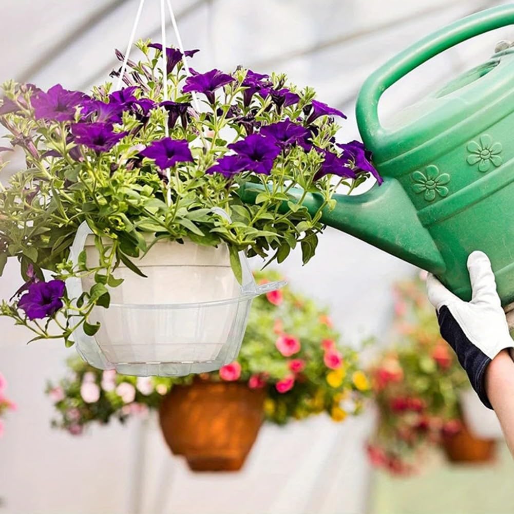 Transparente Blumentopf-Tropfschalen mit Haken, für runde Pflanzenuntersetzer für Hängekörbe, 15,2 cm, 20,3 cm, 25,4 cm, 30,5 cm, 30,5 cm, 12 Stück