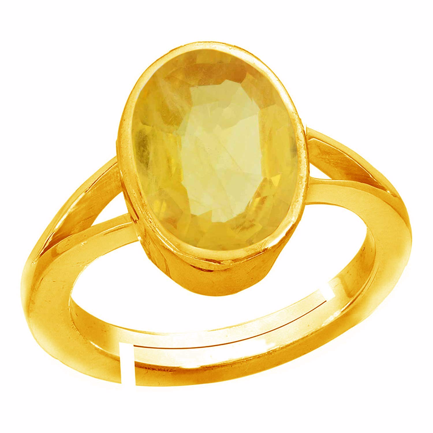 Accurate Traders 6 Ratti Pukhraj Stone Ashtdhatu Adjustable Ring (5.5 carats) Original and Certified by GLI natural Yellow Sapphire Gemstone Ashta dhatu Free Size Anguthi Unheated and Untreated (B07GCPSTX7) Amazon Price History, Amazon Price Tracker