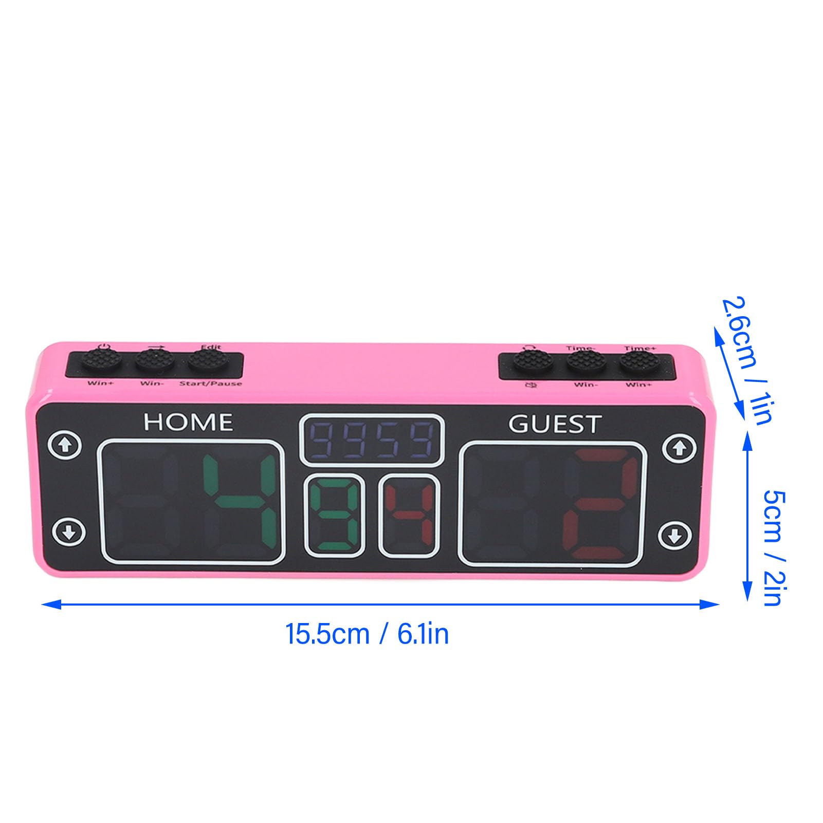 Elektronische Anzeigetafel LED 10 -digitische Touch Magnetic wiederaufladbare Digitale Anzeigetafel mit Tasten DC 5V Tragbarer drahtloser Score Keeper für Spielzimmer Hinterhof