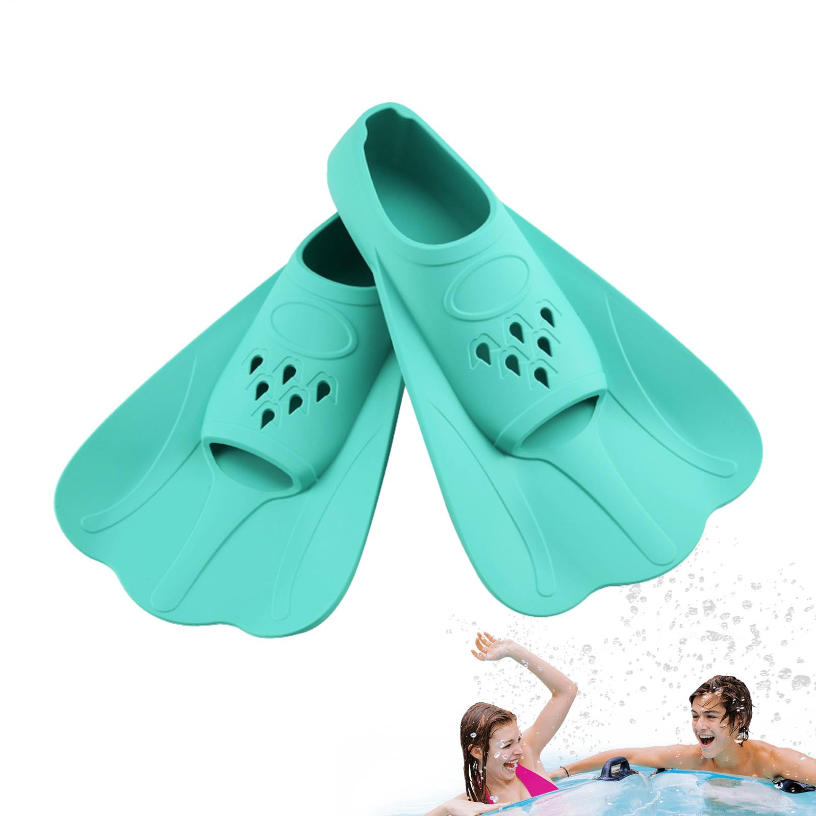 Pinne Per Bambini Allenamento Nuoto Con Pinne Corte Per Ragazzi | Pinne Per Allenamento In Piscina Adatti A Snorkeling Piscina Bodyboarding Subacquea Viaggio Spiaggia Vacanza