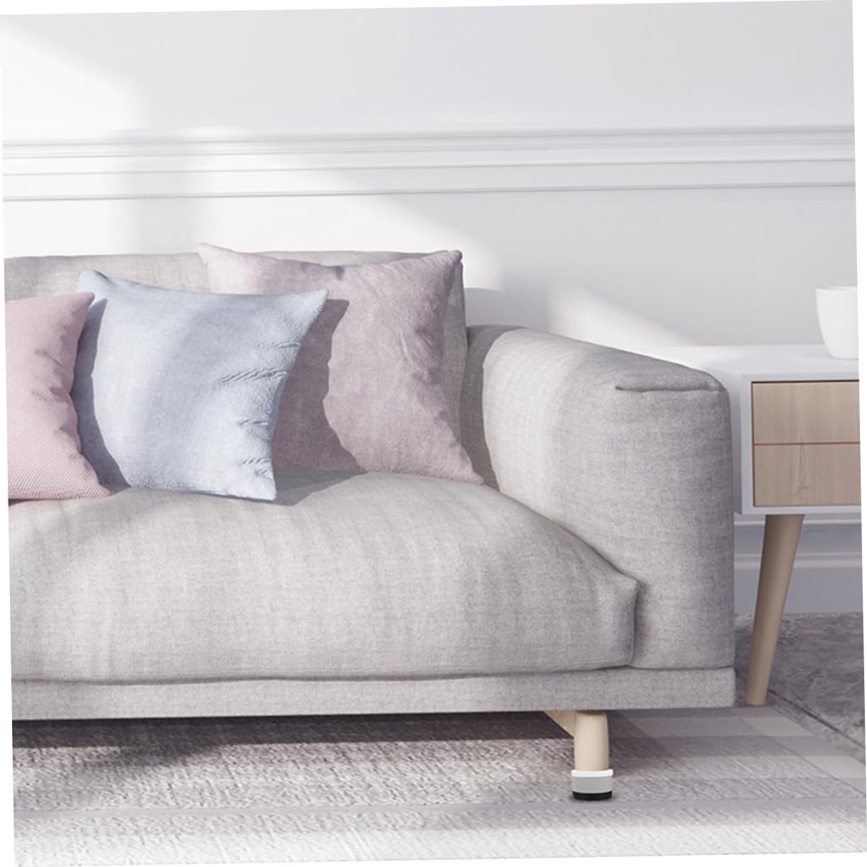 8pcs Furniture Leg Pads Non-Slip Pad for Furniture Legs Risers for Chairs Tables Sofas Couches