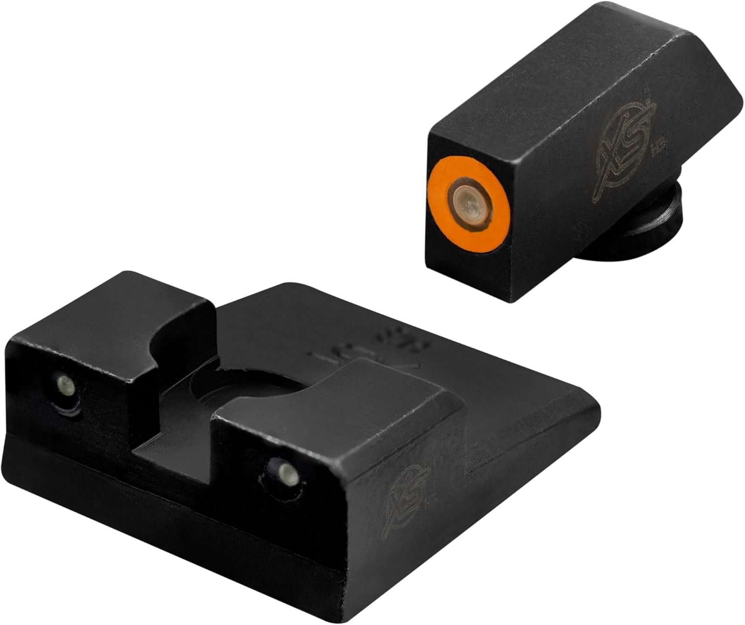 XS SIGHTS R3D Tritium Night Sight Orange for Taurus G2C, G2 PT III, G2C Millennium G2, G2S, & G3; Front and Rear Glow in The Dark Tritium