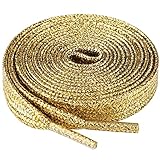 Paket Enthält: 2 Paar hochwertige flache Glitzernde Schnürsenkel (4 Schnürsenkel)