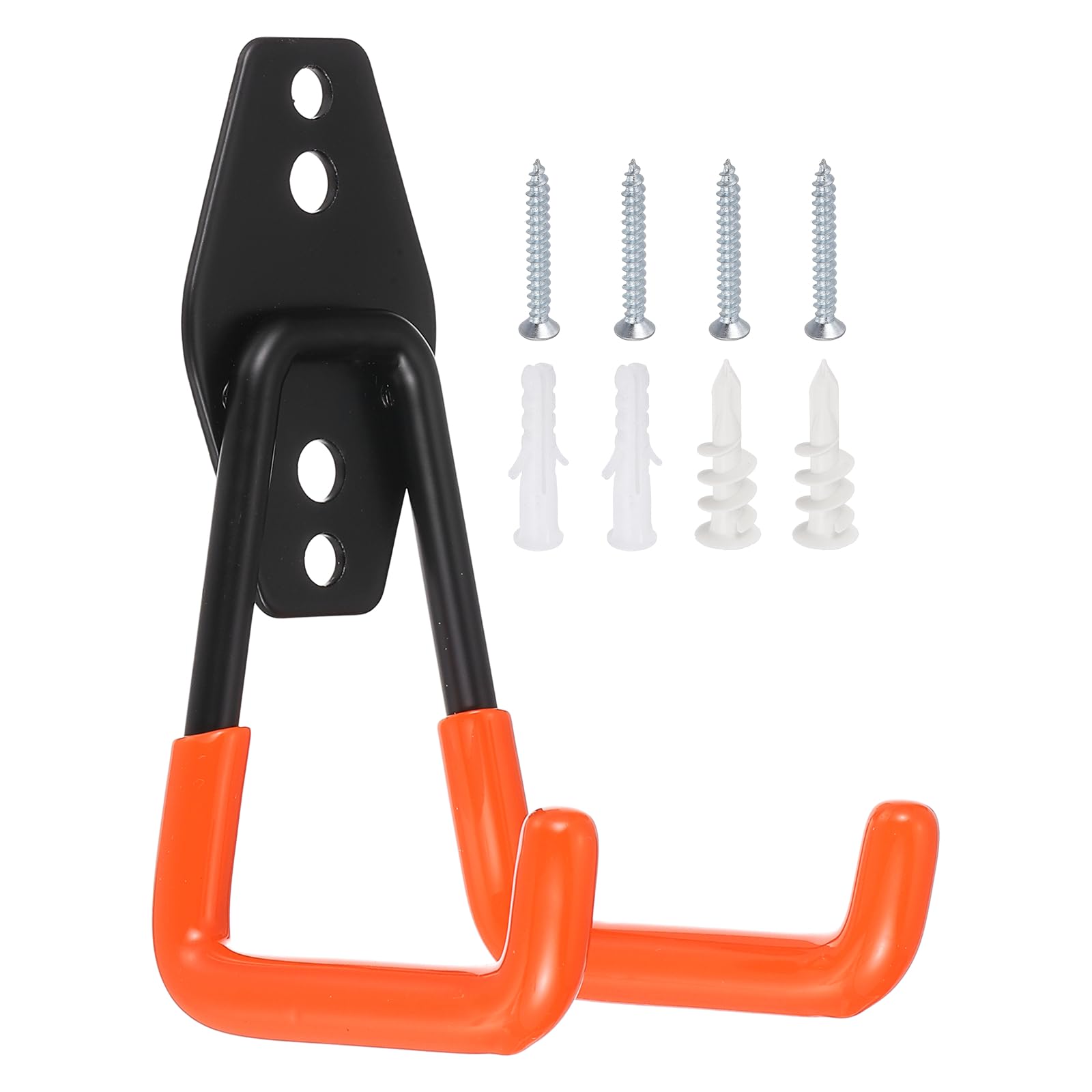 Nexarelle Wall Mounting High Velocity Floor Fan Bracket, (2.9" x 2.4", Orange) - Multifunctional Wall Mount Floor Fan Hook Hanger Kit for Household Warehouse Garage