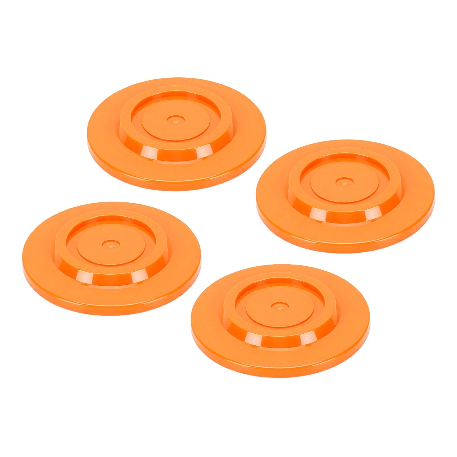 4pcs Tappeti di Livellamento per Rossi Piedini Rotondi 20cm Antiaffondamento Resistenti per Gambe Stabilizzatrici di Rimorchi in PP Rinforzato