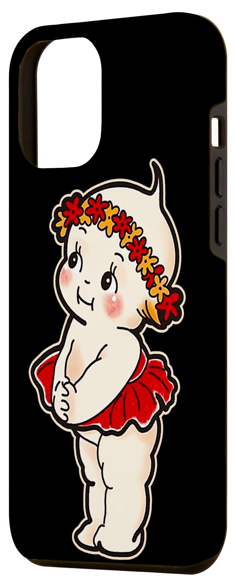 Kewpie Baby Flower Child Case for iPhone 15 Plus - Image 2
