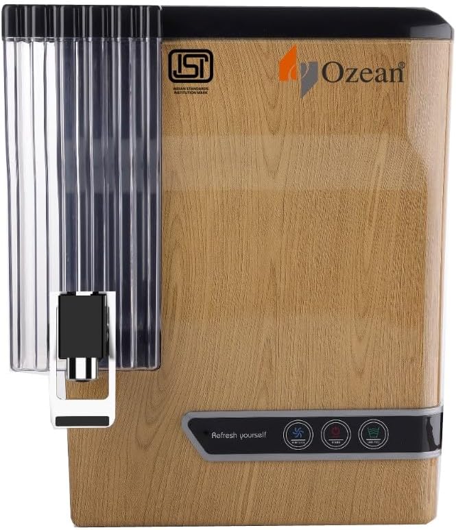 Ozean 12 ltr Alkaline+RO+UV+UF+TDS Water Purifier for Home with Free Fitting Kit and Cover, Brown