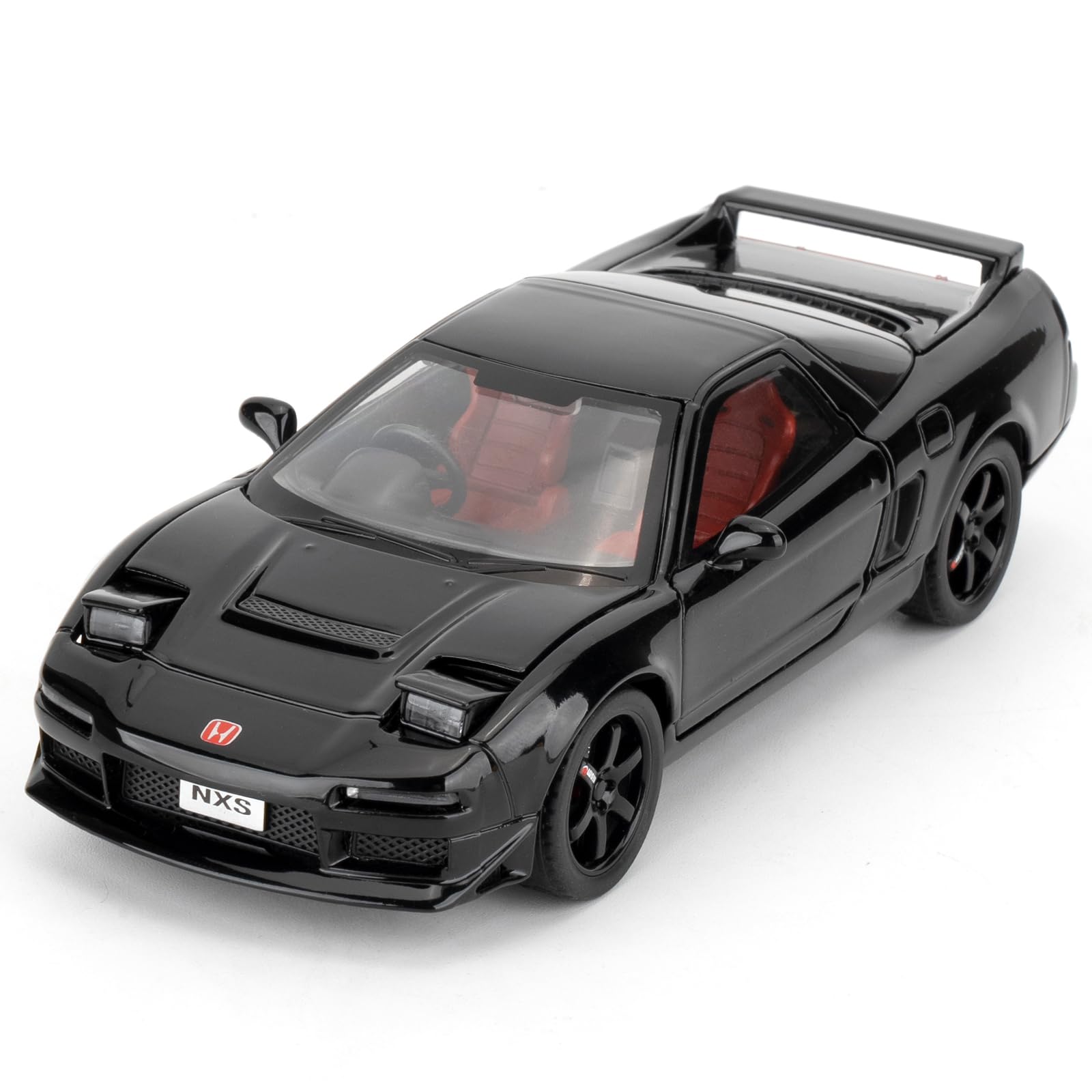 1/32 Double Door Honda First Generation NXS Model Car, Alloy Die-casting Toy Car, Collectible Toy Model Car, Gift for Kids, Pullback Car with Sound and Light (black
