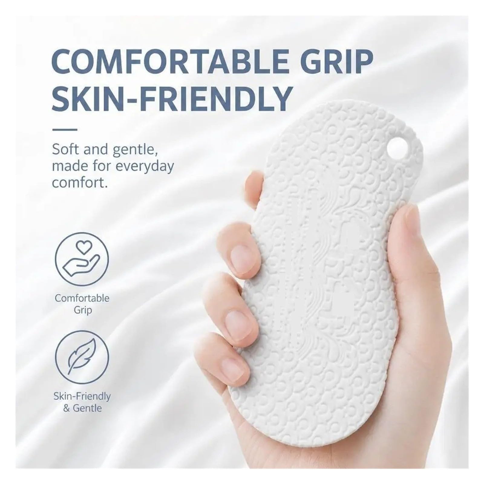 Esponja exfoliante para baño sin pintura, mágica, esponja (azul)