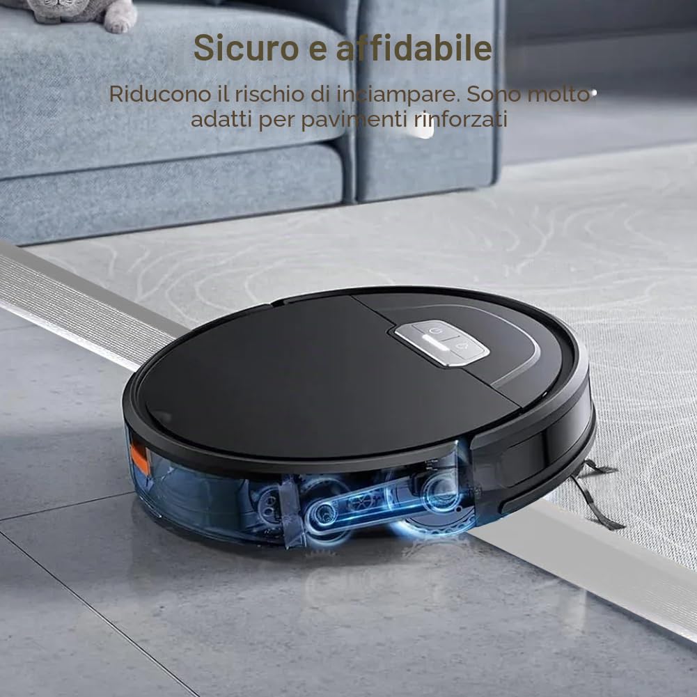 Soglia di Dislivello Pavimento 90 cm, 10-35 mm Alluminio Profilo di Transizione Pavimento per laminato, piastrelle, PVC e parquet