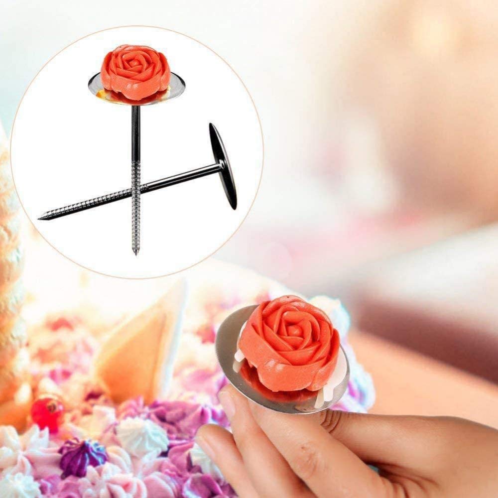 52-teiliges Spritztüllen-Set, professionelles Kuchenzubehör mit 36 nummerierten Spritztüllen, drehbare Kuchenplatte, dekorative Spritze, Tortenmesser & Spatel etc. für Torten, Kuchen