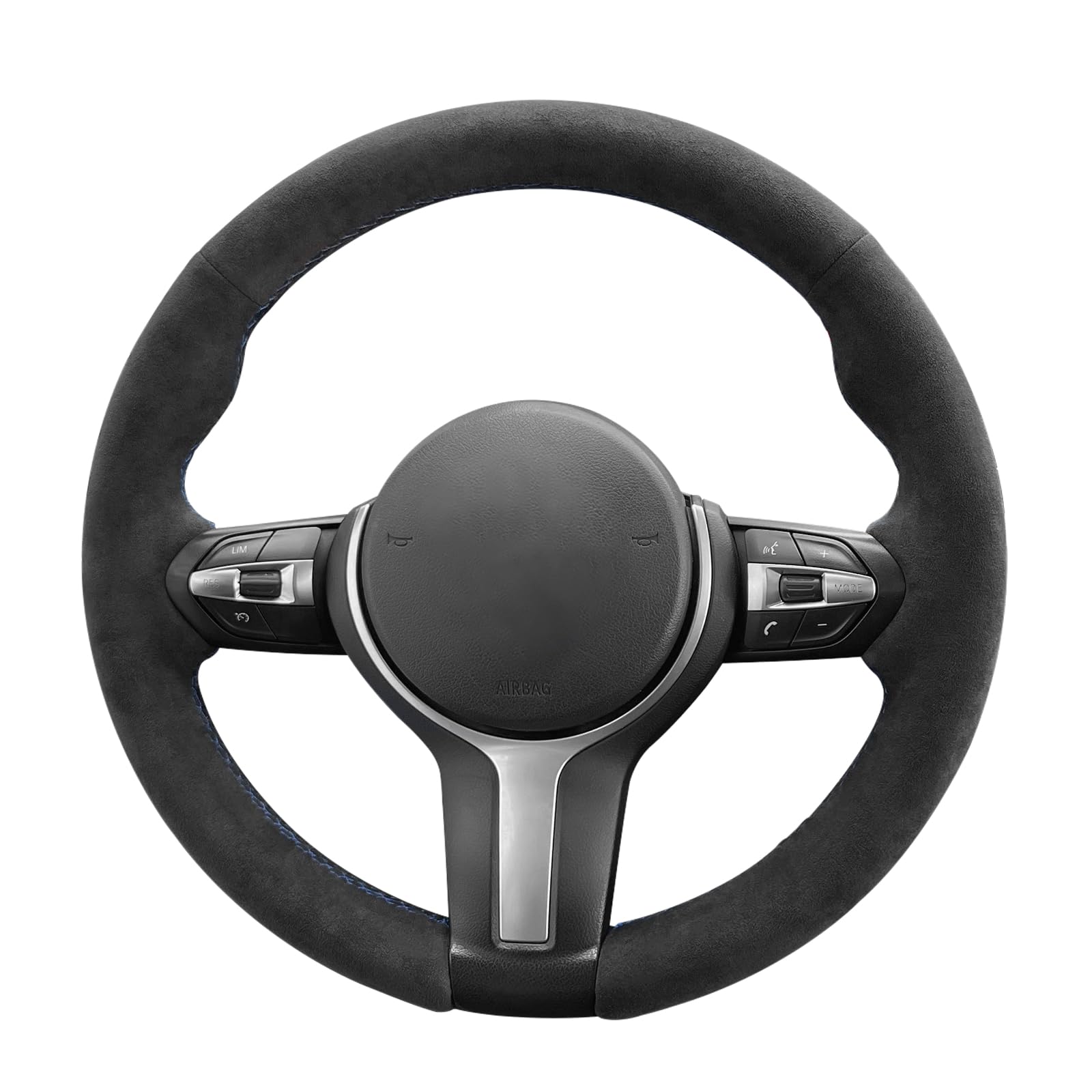 MEWANT Athsuede Auto Steering Wheel Cover for BMW F87 M2 F80 M3 F82 M4 M5 F12 F13 M6 F85 X2 X5 M F86 X6 M F33 F30 M Sport