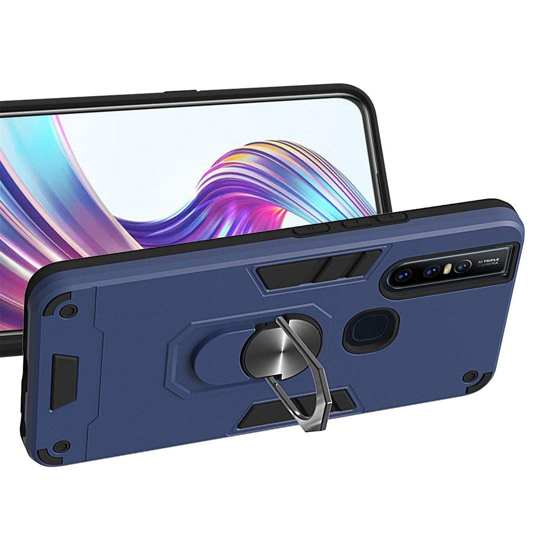 SATURCASE Custodia Protettiva Per Vivo X70 Pro – Doppio Strato (PC + Silicone) Con Anello Metallico E Cavalletto – Nero - 5