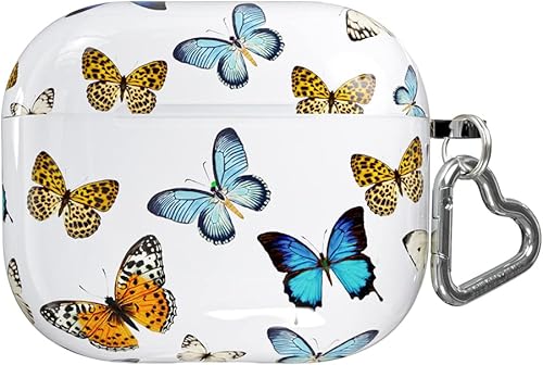 Miniatura 28 de Velvet Caviar Funda compatible con AirPods de tercera generación con llavero – Lindas fundas protectoras duras para AirPod 3 para mujer – Rosa