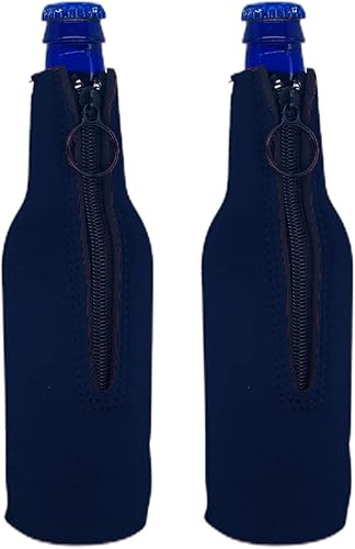 Miniatura 9 de Botella de cerveza de neopreno en blanco (paquete de 2, rosa intenso)