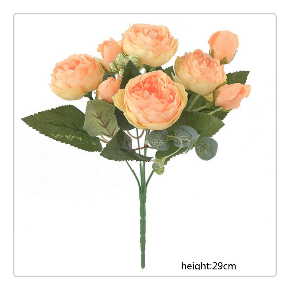 Artificiale Flowe Artificiale Peonia Seta Peonia Bouquet Fiori Finti per La Casa Decorat Wedding 29cm