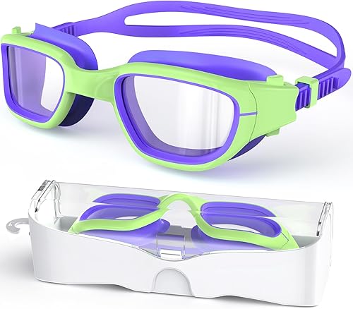 Miniatura 22 de Gafas de natación para niños, gafas de natación para niños de 6 a 14 años, gafas de piscina con protección UV antivaho para niños y niñas