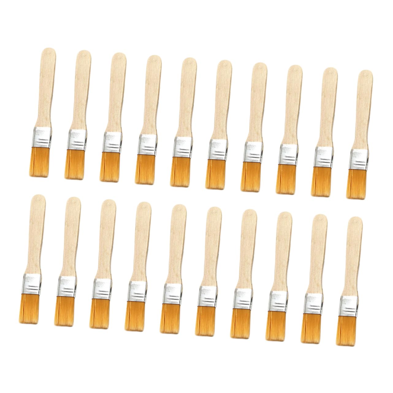 FOMIYES Wooden Handle Keyboard Repair Brush Set of 20 Small Cleaning Brushes for Computer Keyboard Cleaning