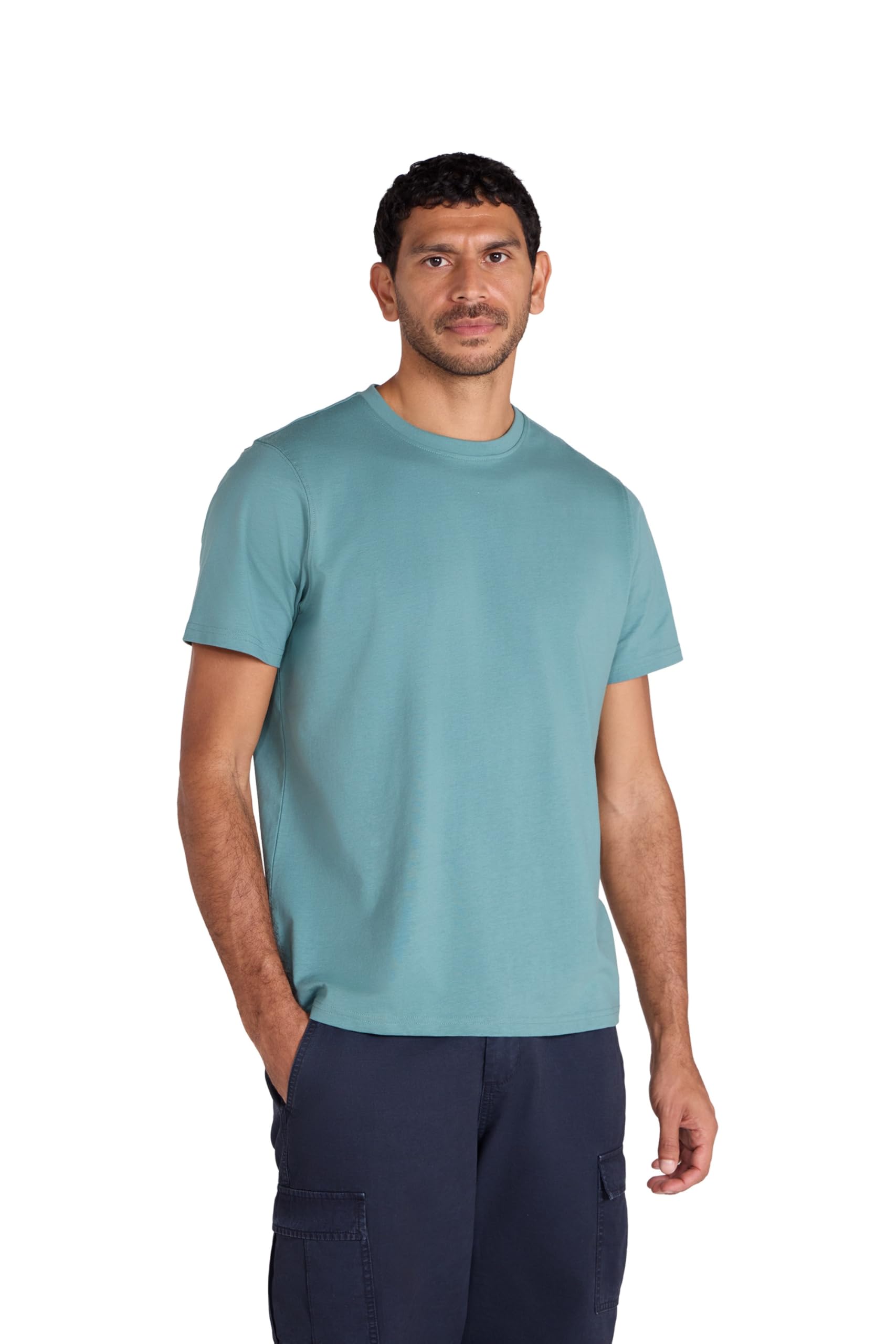 Animal Men's Green Otis Oversized T-Shirt - Lightweight Tee In Relaxed Fit - Spring, Summer, Walking & Outdoors L