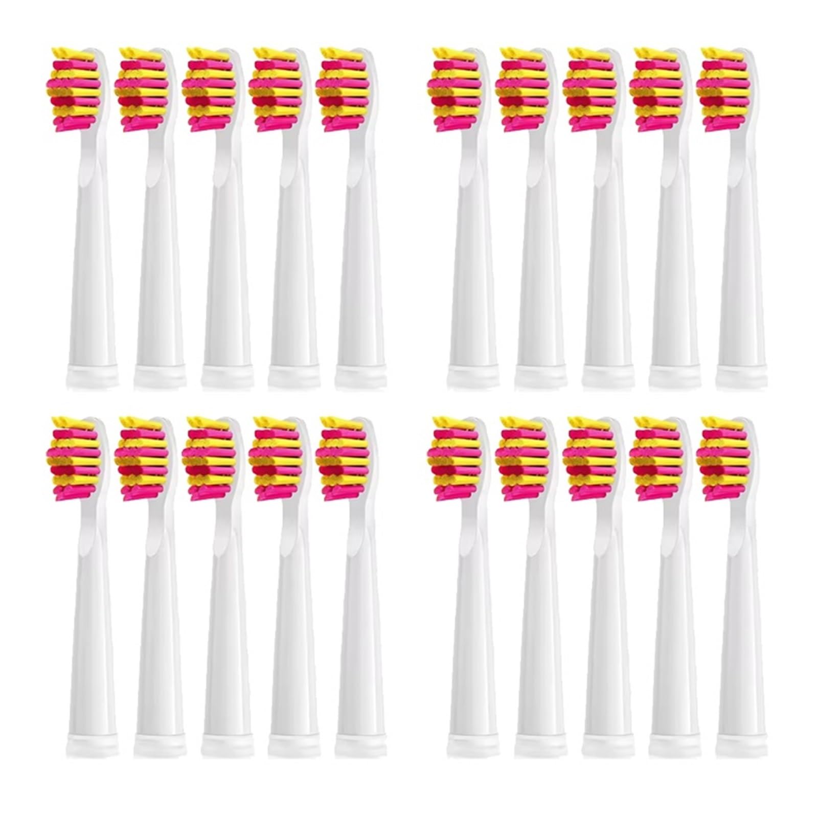 Cabezales de cepillo, dientes eléctrico FW-D1 FW-D3 FW-D7 Recambio | Cabezales de recambio con cerdas for el reemplazo diario de la limpieza dental(20 PCS PK)