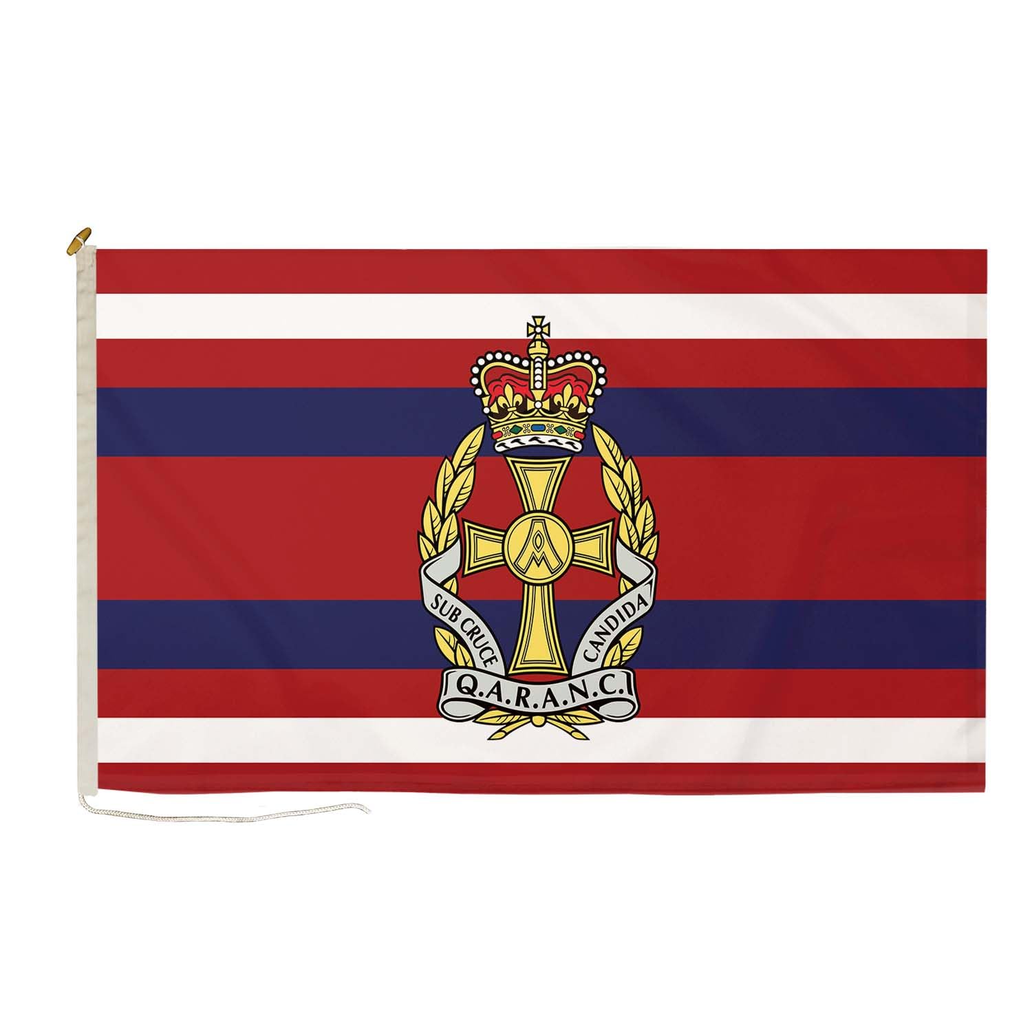 DuraFlag QARANC Queen Alexandra's Royal Army Nursing Corps 5ft x 3ft Flag Premium Quality With Rope & Toggle Reinforced Stitching 150cm x 90cm British Army Medical Corps Flag Weatherproof