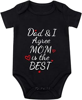 listery Mamas Boy Girl Baby Clothes I Love Mommy Baby Clothes I Agree Mom Is The Best Newborn Mothers Day Infant Bodysuit