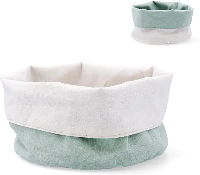 Cesto para Pão VINTHERA OKAPI Reciclado 20 cm - Bege e Verde Menta