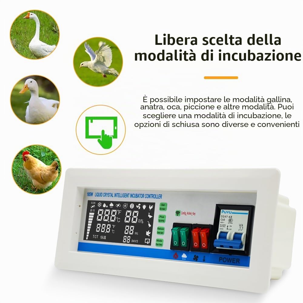Nuovo controller XM-18sw di tipo WIFI regolatore di temperatura e umidità con controllo intelligente remoto per incubatore industriale