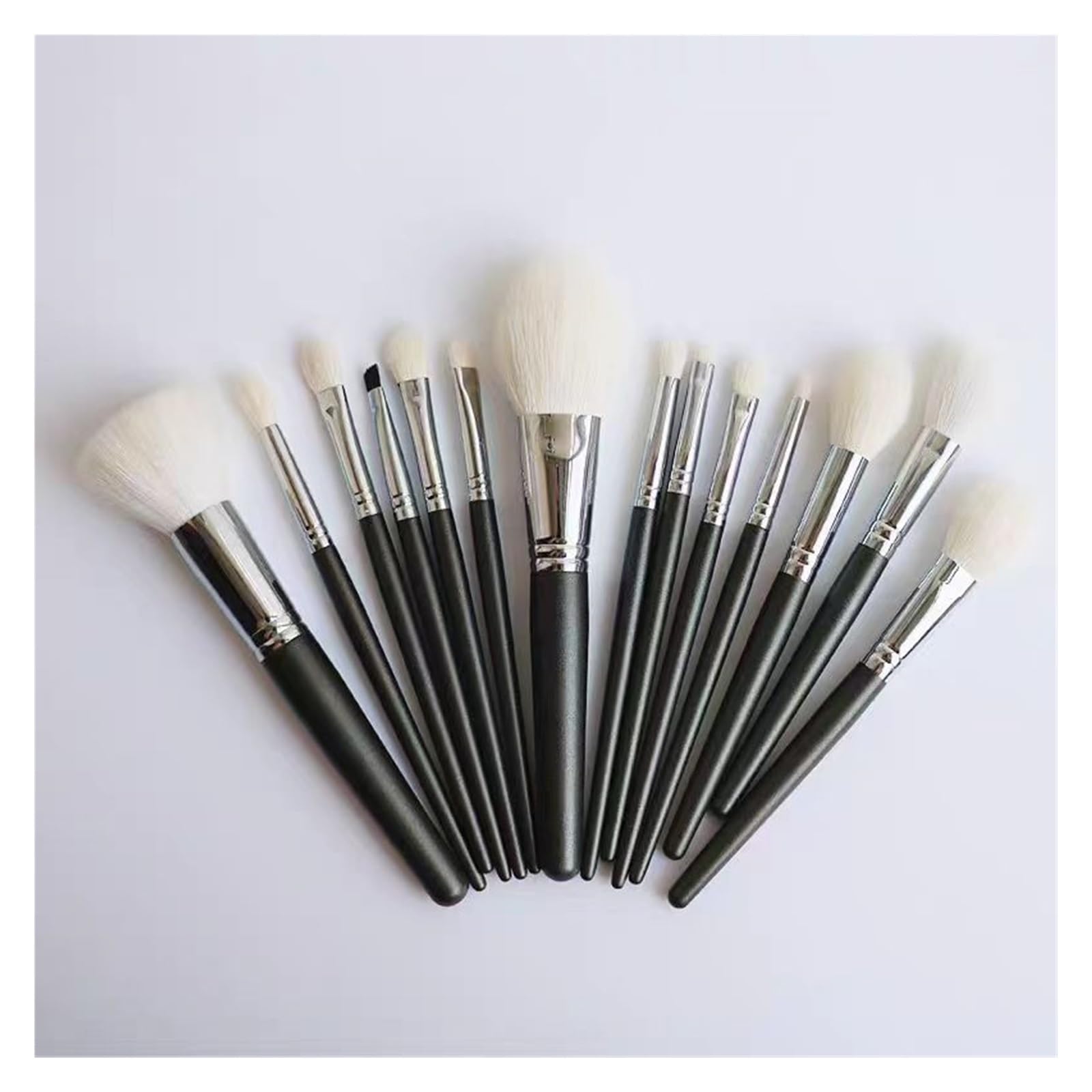 Brochas de Maquillaje Profesional Pincel de Maquillaje Hecho a Mano 14 Piezas Suave Cabra Pelo Polvo Contorno Blush Sombra Sombra Cepillo Maquillaje Pincel Brochas de Maquillaje Profesional