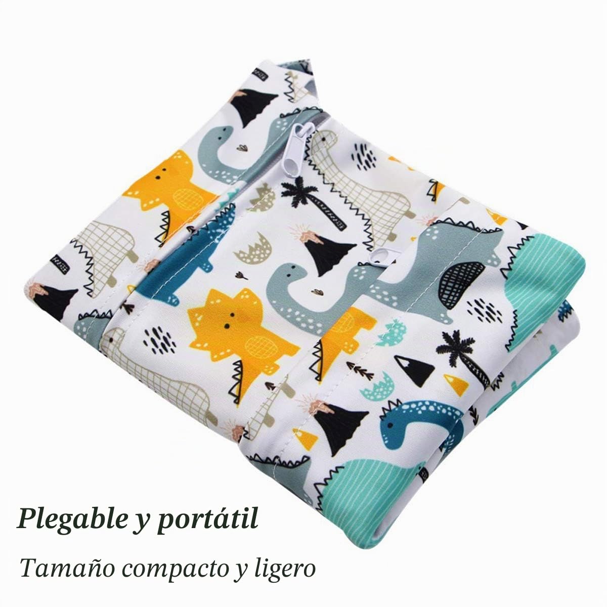 Bolsa Pañales Bebe, Reutilizable Wetbag, Impermeable Lavable con 2 Cremallera para Mamá de Bebé, Transpirable Organizador de Maquillaje de Colgar, Viajes, Playa, Piscina, Gym