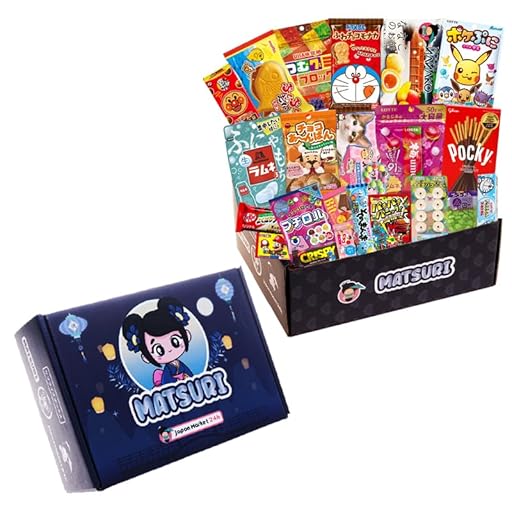 JAPON MARKET | Caja Sorpresa De Chuches Japonesas Con 20 Delicias | Chuches Cumpleaños, Golosinas Y Chucherías Japonesas, Caramelos, Dulces Y Snacks De Comida Japonesa (MATSURI) | Ya disponible en tu tienda friki favorita! En mundofriki.es!