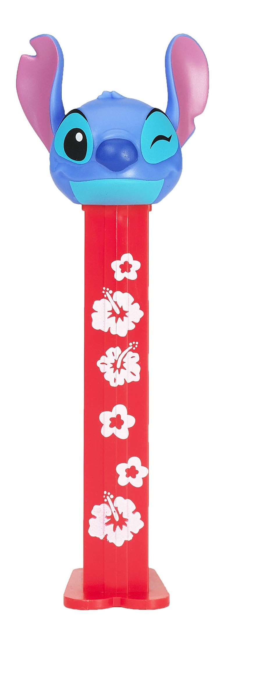 Pez Dispenser with Candy - Disney Aloha Stitch, Red, 6.2 cm x 2.9 cm x 18.4 cm