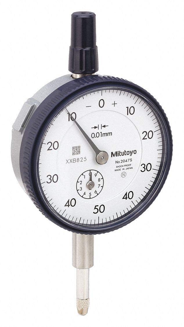 Mitutoyo 2047S Standard Messuhr, 10 mm (1 mm)