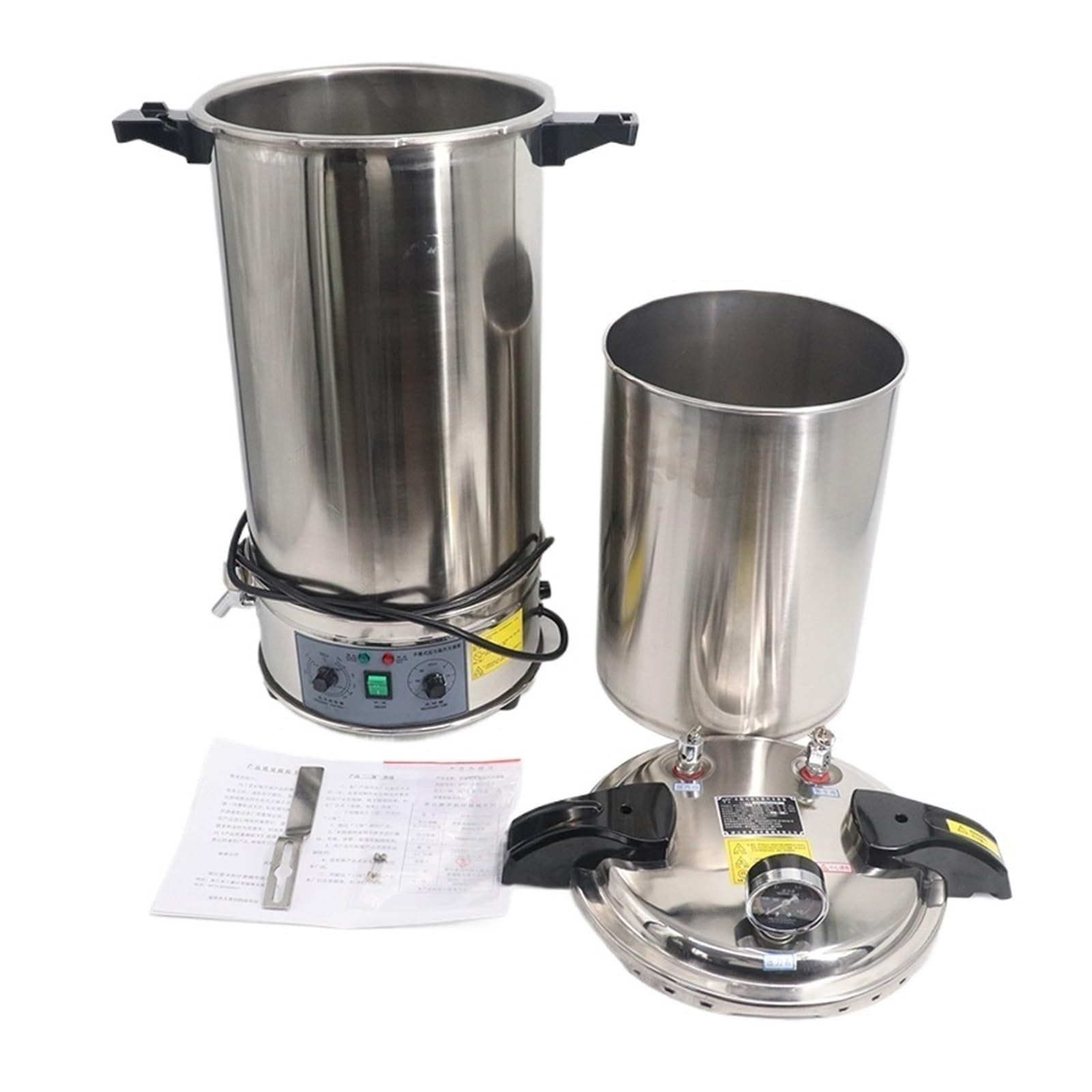 Autoclave portatile da 24 litri, sterilizzatore a vapore ad apertura rapida in acciaio inox 304 per strumenti veterinari, efficiente e veloce.