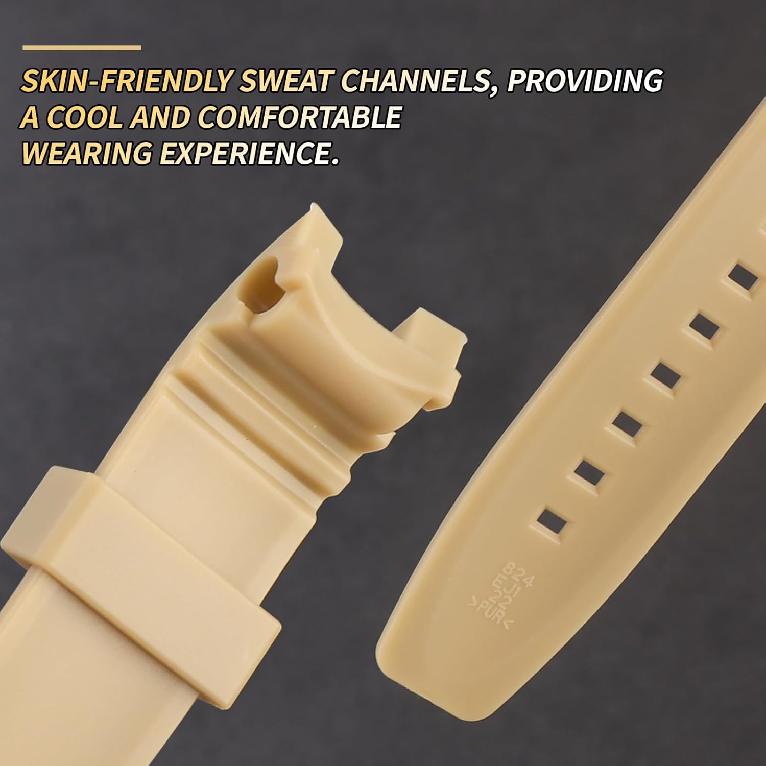 Soft Silicone Replacement Strap for Casio EQW-A1200RP-1A/EQW-A1200B-1A Men's Strap Watch Accessories