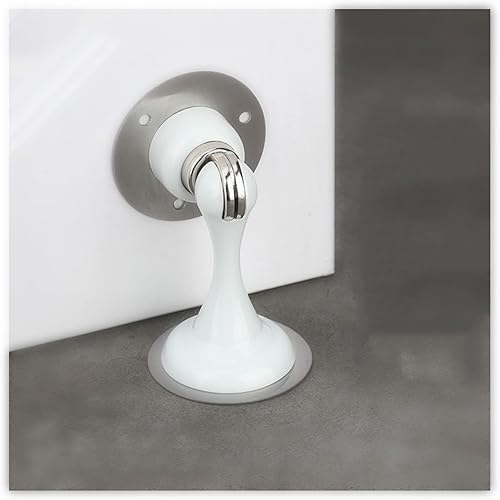 Tope magnético para puerta de acero inoxidable 1 paquete moderno tope de puerta montado en la pared cinta autoadhesiva 3M sin costuras para casa