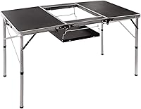 Vista 10 de REDCAMP Mesa plegable de aluminio para campamento, mesa de picnic portátil ligera con patas plegables y asa, ideal para interiores y exteriores