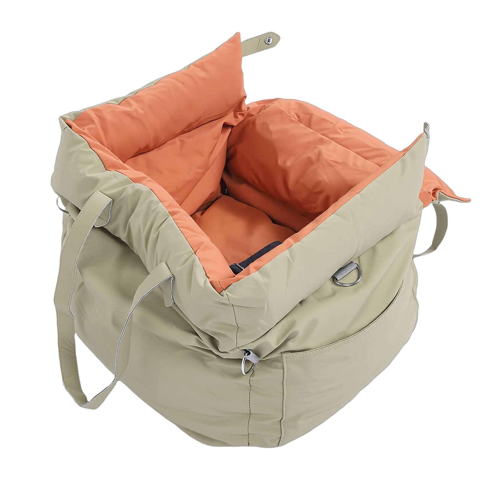 Zerodis Suministros de Viaje para Perros Cama para Mascotas Al Aire Libre Desmontable Lavable Perros Gatos Asientos Cinturón de Seguridad para con Arnés para Viajes Asiento de Coche para Cachorros,