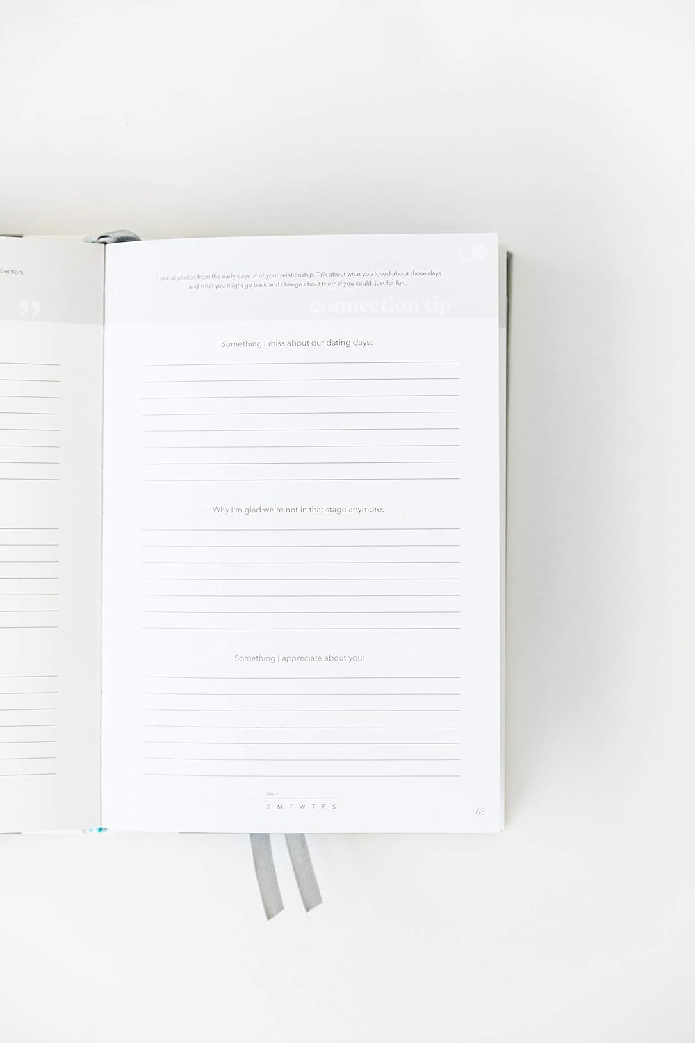 Promptly Journals, Our Connection Journal: 52 Weeks of Exploration for Two (Grey, Linen/Leatherette) | Couples Journal | Relationship Book for Couples | Couples Therapy Journal