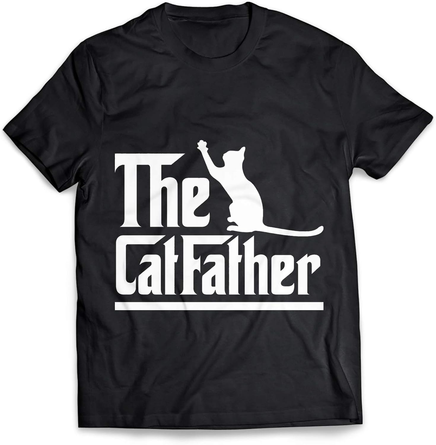 Cat Father Funny The Cat Father Black Graphic TShirt Tee