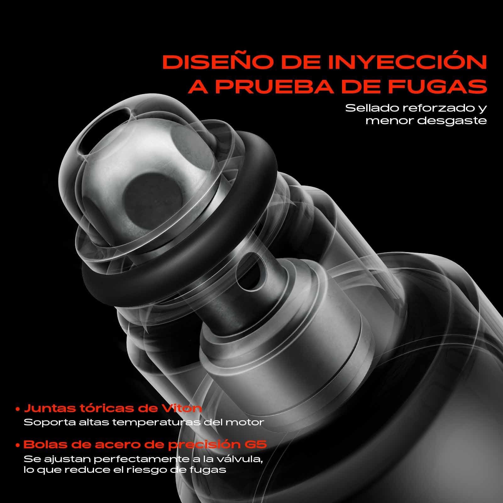Frankberg 6 válvulas de inyección de gasolina 1439800 | Compatible con: Serie 3 E46, X5 E53, Serie 3 Convertible E46, Serie 3 Coupé E46, Serie 7 E65 E66 E67, Serie 5 E39