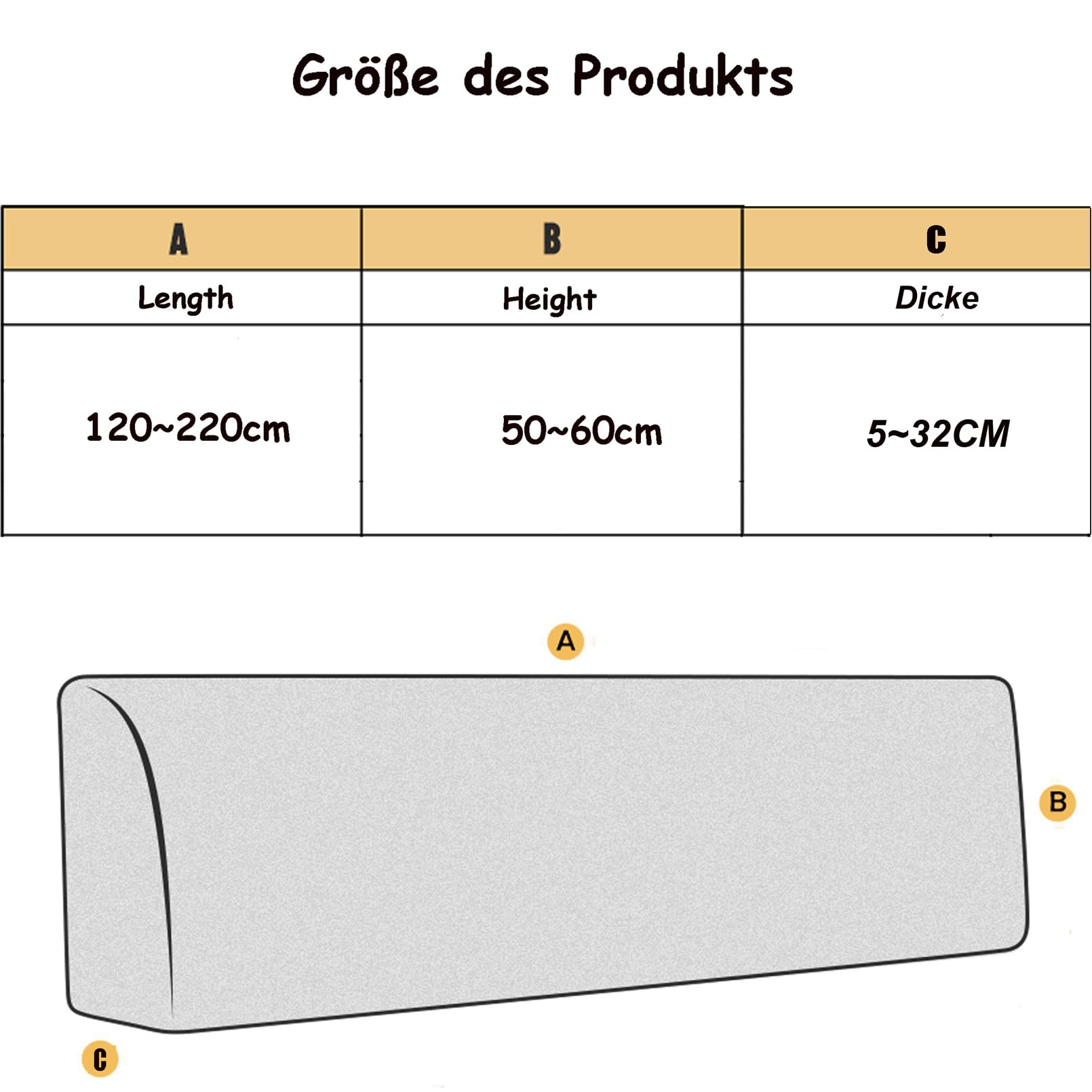 AllInclusive - Funda protectora para cabecero de cama de matrimonio, individual, Queen, King (B 210 cm)